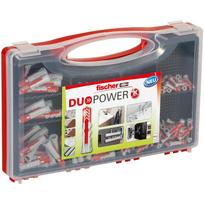 Fischer kaištis DuoPower 535973, 50 mm, 10 mm, 280 vnt., nailonas, pilkas, raudonas