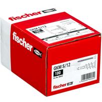 Fischer gipso kartono kaištis GKM 12 40432, 31 mm, 100 vnt, metalas, 4.5 mm varžtas, 12 mm efektyvus ilgis, su varžtu