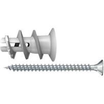 Fischer gipso kartono kaištis GK S 052390, 22 mm, 4.5 x 35 mm, PZ2, pilkas, su varžtu, nailonas, priekinė montavimas