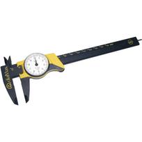 Wiha Dial caliper 31439, 150mm, 0.1mm, 35mm, DIN 862, ESD saugus, stiklo pluoštas, atsparus smūgiams