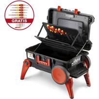 Wiha įrankių dėžė XXL III 44129, 52.5 l, 680x336x497 mm, IP55, 150 kg, 2 ratai, polipropilenas, traukiamasis vežimėlis, VDE