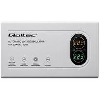 Qoltec įtampos stabilizatorius 50449, 2000VA, 1200W, 125-270V, 220-240V, 2x C/F, toroidinis, kompaktiškas