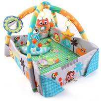 Milly Mally edukacinis kilimėlis 6142, 50x115x98 cm, 4-in-1, sausas baseinas, žaidimų aptvaras, poliesteris, hipoalerginis