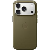 Apple dėklas iPhone 18 Pro TechWoven su MagSafe MKD34ZM/A, alyvuogių, TPU šonai, aliuminio mygtukai, mikropluoštas, Qi2 25W
