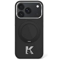Karl Lagerfeld IML Ring Stand 360 Kameo Metal MagSafe Case for iPhone 17 Pro / 18 Pro - Black