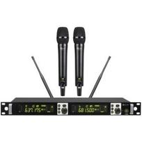 Avtek Belaidžio mikrofono rinkinys WM 2H SET 1SVS64, 2 kanalai, 30 mW, 150 m, 15 h, 19 colių, juodas