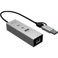 i-tec USB centrinis mazgas CAMETALG325HUB, 2x USB-C, 1x USB-A, 2.5G LAN, 5Mbit/s, 25 cm, sidabrinis, Plug & Play