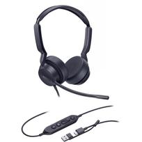 Yealink ausinės UH42 Dual Teams 1308195, USB-C/A, laidinės, binauralinės, 20-20000 Hz, 113.8 dB, 3.5 cm, mikrofonas
