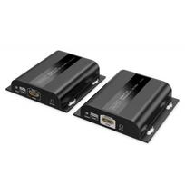 Digitus HDMI IP prailgintuvų rinkinys DS-55353, 4K/60Hz, 200m, 120m, Cat6, PoE, 253 imtuvai, IR valdymas, HDMI 2.0, HDCP 2.2