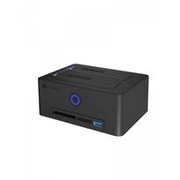 Icybox dokinimo stotis IB-1233CL-CR, 2x 2,5/3,5 SSD/HDD, kortelių skaitytuvas, USB 3.2 Type-C Gen 1, USB Type-A šakotuvas, SATA