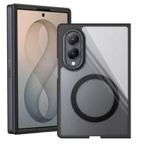 MagSafe dėklas Samsung Galaxy Z Fold 8 Aimo serijai, atsparus smūgiams, Dux Ducis, juodas / skaidrus