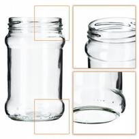 20x konservavimo stiklainiai 315 ml medaus uogienės + dangteliai Fi66 Kadax