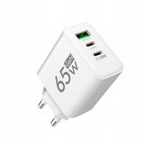 Gan 65w tinklo įkroviklis: 1xusb-a Qc3.0, 2xusb-c Pd33w