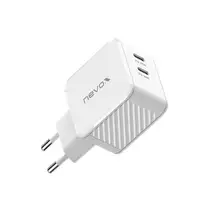 Nevox 45W DUAL - USB - C Power Delivery (PD) GaN įkroviklis Baltas nauja versija