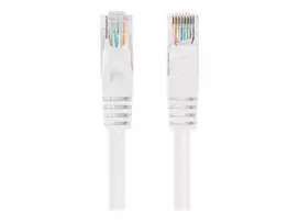 Komutacinis kabelis Lanberg Cat.6 UTP 3m baltas 10 vnt. (PCU6-20CC-0300-W)