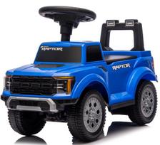 Vaikiškas važiuoklis-stumdukas automobiliukas vienerių metų vaikams, su daiktadėže, LED Ford Raptor, mėlynas, Sun Baby, Sun Baby Vaikiškas stumdukas Ford Raptor mėlynas, LED, garsai, daiktadėžė, 12m+, apkrova 25 kg