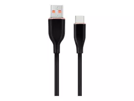 Kabelis Gembird Premium silicon Type-C (CC-USB2S-AMCM-1.5M-BK)