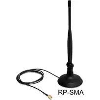 Delock WL antena RP-SMA 4dBi su pasukamu magnetiniu stoveliu