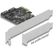 Tinklo plokštė Delock 2 prievadų SATA PCI Express kortelės adapteris