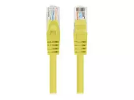Komutacinis kabelis Lanberg Cat.6 UTP 0.25m geltonas 10 vnt. (PCU6-20CC-0025-Y)