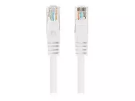 Komutacinis kabelis Lanberg Cat.6 UTP 0.25m baltas 10 vnt. (PCU6-20CC-0025-W)