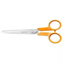 Universalios žirklės Fiskars Classic kairiarankiams, oranžinės spalvos (1075054)