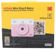Aparat cyfrowy Kodak KODAK natychmiastowy fotoaparát Mini Shot 3 Retro C300R Pink | KOCAMC300RPK | 192143006558