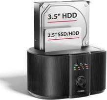 AXAGON  ADSA-SC USB-C 5Gbps docking station for 2× 2.5"/3.5" SATA SSD/HDD with disk cloning function without PC | ADSA-SC | 8595247909411