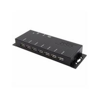Exsys EX-1177-2S koncentrator USB 2.0 z 7 portami i zabezpieczeniem przed przepięciami ESD 15 kV | 4718359011733 | 4718359011733