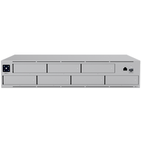 Ubiquiti UNAS-Pro-EU 2U rack-mount NAS with (7) 2.5/3.5" drive bays and 10Gbps performance designed for large-scale file storag