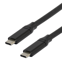 USB-C į USB-C laidas DELTACO su DP-Alt režimu, 10Gbps, 60 W 3 A, 8K/30 Hz, 3 m, juodas / USBC-ACTIVE32 / 1902486