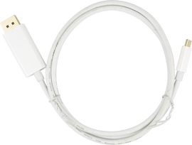 USB-C - DisplayPort kabelis DELTACO, 4K UHD, paauksuotas, 1 m, baltas / USBC-DP100A / 1903810