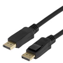 DisplayPort DP1.4 lankstus kabelis DELTACO, 1M, juodas / DP-1010D-FLEX / 1903047