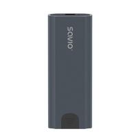 Savio M.2 SSD NVMe external drive enclosure, USB-C 3.1, AK-67, grey