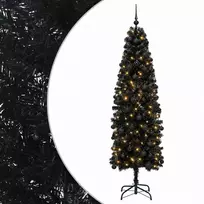 Dirbtinė siaura kalėdinė eglutė su žaisliuku 210 cm 300 LED