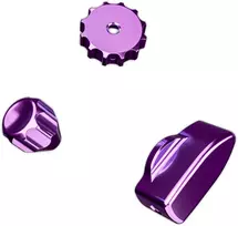 Ascher Racing Knob Kit Pro vairo aksesuaras, CNC aliuminis, Artura Ultimate/Pro – purpurinė