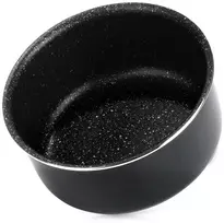 Puodas su granitine danga, indukcinei viryklei, juodas, Ø 16 cm, 1,55 l