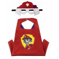 Akį traukiantis Paw Patrol apsiaustas ir kaukė Cosplay kostiumas vaikų karnavalui Red Dog red