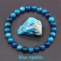 Originalus Reiki Mėlynojo Apatito Karoliukų Apyrankė Vyrams Moterims Natūralaus Lapis Lazuli, Ametisto, Geltonojo Tigro Akies Karoliukų Apyrankė Papuošalas 8 mm Beads&21cm(8.27inch) blue