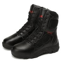 2026 Steel Toe Anti-Smash High-Top Military Combat Desert Boots, Large Size Outdoor Work Footwear 39 juoda