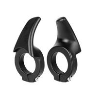 Ergonomic Bike Handlebars End Grips Cycling Comfortable Light weight Bicycles Bar Ends for Mountain Bike Cycling gray