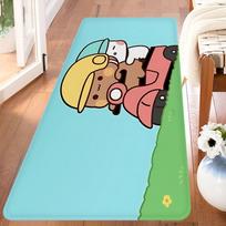 BuBu And DuDu Floor Mat Non-Slip Laundry Room Mat Laundry Decor Balcony Child Living Room Household Carpets 40x60cm black