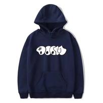 2026 MF DOOM Rapper Hoodies Anime Print Streetwear Men Women Fashion Oversized Sweatshirts Hip Hop Hoodie Unisex M tamsiai mėlyna spalva