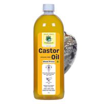 iFarmerscart Castor Oil Wood Pressed Pure Cold-Pressed Arandi Oil by Farmers Society | Edible | Hair Growth Skin Care Moisturizer Nails Luscious yellow