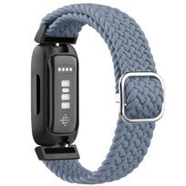 Braided Elastic Nylon Strap For Fitbit Inspire 2 3/Inspire HR Band Bracelet Adjustable Wristband For Fitbit Ace 2 3 Watchband For inspire gray