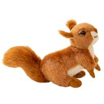 Simuliacinė voverės pliušinė lėlė Mielas gyvūnas Sėdinti Žaisminga Namų dekoras Gimtadienio dovanos Zoologijos sodo suvenyras 16cm ruda