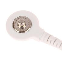 2PCS Electrode Lead Wire Connecting Cables Plug 2.0mm Snap 3.5mm Male connector cable Use For Tens/EMS Massage Machine Device gray