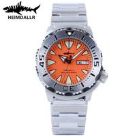 Heimdallr Sharkey Monster V2 Diver 20BAR Men's Watch NH36A Automatic Movement Sapphire Crystal C3 Luminous Mechanical Wristwatch gray