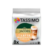 Tassimo Latte Macchiato Vanilla XL kavos kapsulės (Bosch Tassimo kapsuliniams aparatams), 8 vnt.