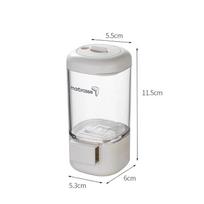 Push-type Salt Dispenser Sugar Bottle Spice Pepper Shaker Can Jar PushType Seasoning Container Quantitative Spice Container white